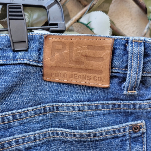 Polo Jeans Co Ralph Lauren Carpenter Pants Y2K Baggy Blue Denim 38x32 C-5 40x32 - Picture 4 of 10